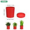 Unique Bargains Plastic Indoor Drainage Holes Planters 2 Pc - 3 of 4