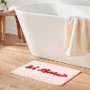 Pink White Heart Shaped Cotton Bath Rug Washable Bathroom – HITRUG