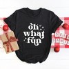Simply Sage Market Whimsical Oh What Fun Short Sleeve Tee - L - Black - 3 of 4