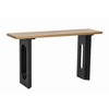NicBex Modern L-Shaped Console Table,Entryway Table with Solid Wood Veneer,Sofa Table for Living Room,Hallway,Entryway - 3 of 4