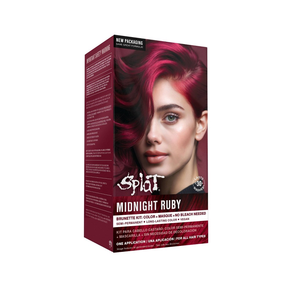 Splat Midnight Kit Semi Permanent Hair Color - Ruby - 6.75 fl oz