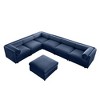 CAVINAS Modern Sectional Sofa with 6 Seats and 1 Ottoman,Convertible Modular Couch with Under-Sofa Storage,Couch for Living Room,3x Corner,Blue - 2 of 4