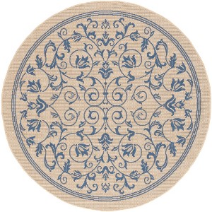 Courtyard CY2098 UV & Stain Resistant Non-Shedding Power Loomed Indoor/Outdoor Rugs - Safavieh - 1 of 4