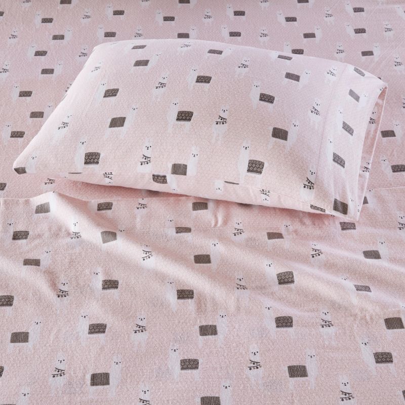 Ultra-Soft Novelty Printed Cotton Flannel Sheet Set, 3 of 5