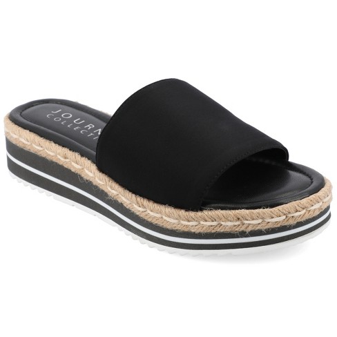 Journee collection crew 2025 espadrille wedge sandal