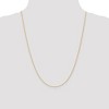Black Bow Jewelry 1.1mm, 14K Yellow Gold, Solid Baby Rope Chain Necklace - 2 of 4