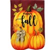 Briarwood Lane Burlap Garden Flag 12x18 For Outdoor Happy Fall Pumpkin Trio For Fall Garden Flag Flags For Outside - 3 of 4