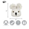HalloweenCostumes.com One Size Fits Most   Harry Potter Hedwig Owl Pom Knit Beanie Hat for Toddlers, White/Yellow/Black - 3 of 4