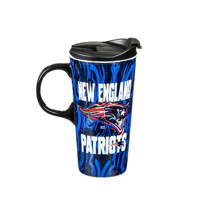 New England Patriots, Travel Latte, Justin Patten Logo