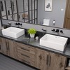 ALFI EAGO BA131  20Inch RECTANGULAR CERAMIC ABOVE MOUNT BASIN VESSEL SINK - 3 of 4
