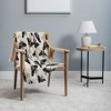 Avenie Luna Moth Cream And Black 56"x46" Woven Throw Blanket - Deny Designs - 2 of 4