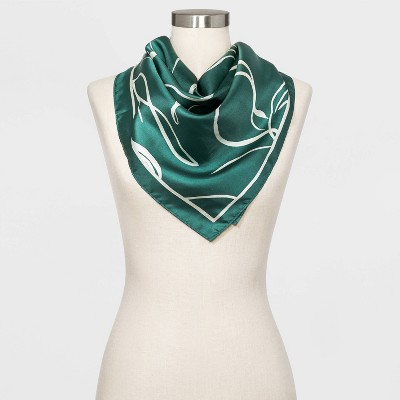 womens square silk scarf