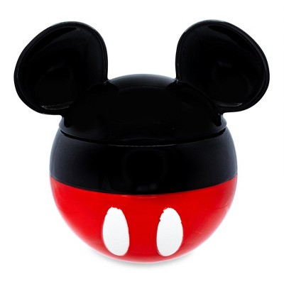 Silver Buffalo Disney Mickey Mouse Ceramic Snack Jar Container With Lid | 6 Inches Tall