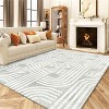 Area Rug, Anti Slip, Washable Area Rug, Pet Friendly, Faux Cashmere Modern Carpet for Living Room Bedroom - 3 of 4