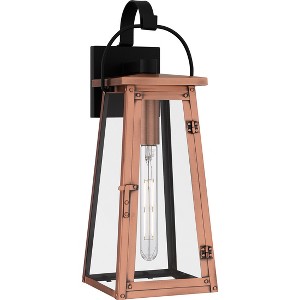 Carolina 1-Light Aged Copper Outdoor Wall Lantern - 1 of 4