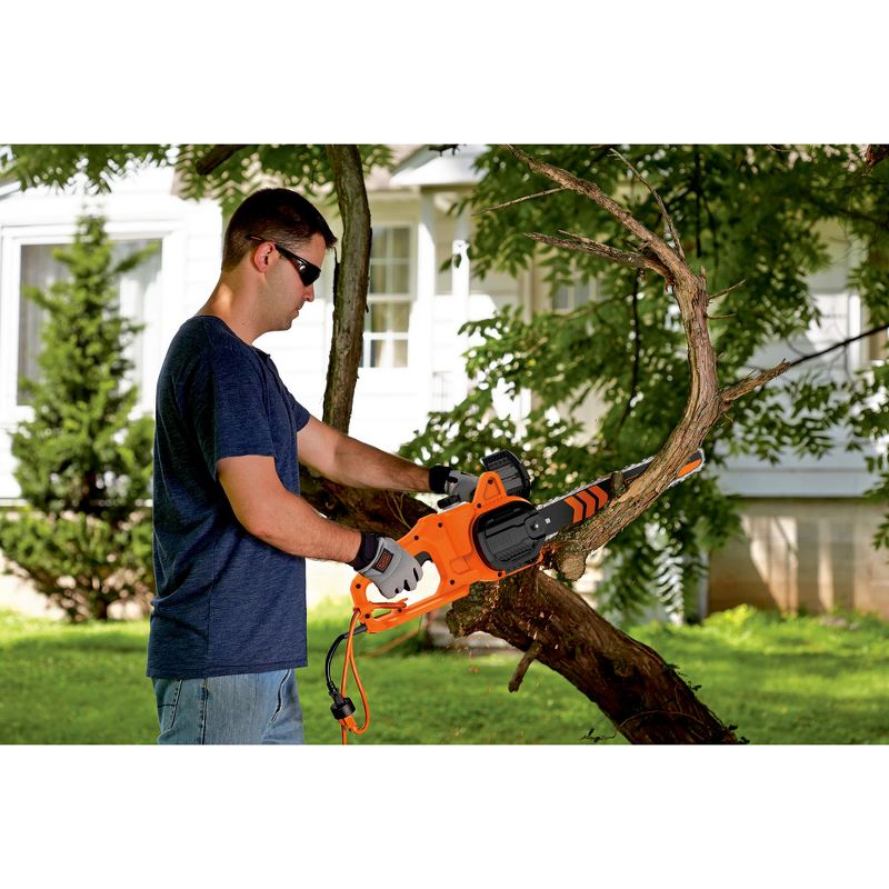 Black & Decker BECS600 8 Amp 14 in. Corded Chainsaw, 4 of 6