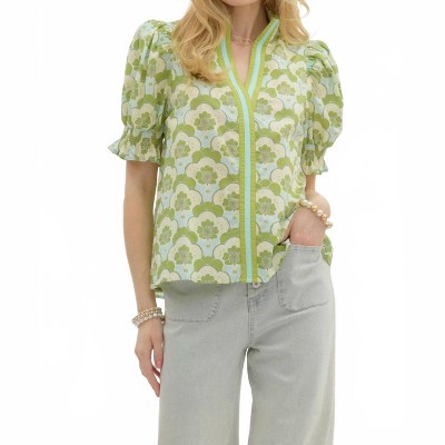 Women's Apple Blossom Blouse - entro
