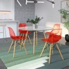 LeisureMod 5-Piece Dining Set, 4 Chairs, 1 Round Dining Table Dover Collection - 2 of 4