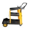 VisioGear 3 Tier Cart, Wagons with Increase Storage Space, Outdoor Serving Carts with Handle, Yellow, 27.7"*11.6"*33.4" - 2 of 4