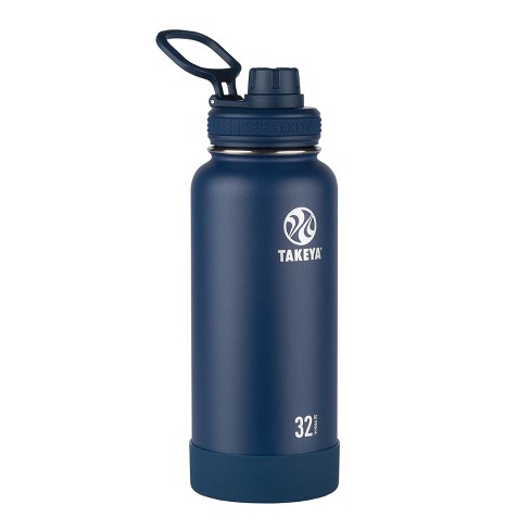32 oz Takeya Actives Insulated Stainless Steel Water Bottle with Spout Lid Teal 