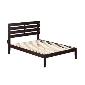Full Oxford Bed Espresso - AFI: Wood Frame, Non-Upholstered, Platform with Headboard, No Box Spring Needed - 1 of 4
