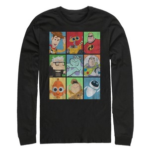 Men's Pixar Character Bingo Long Sleeve Shirt - 1 of 3