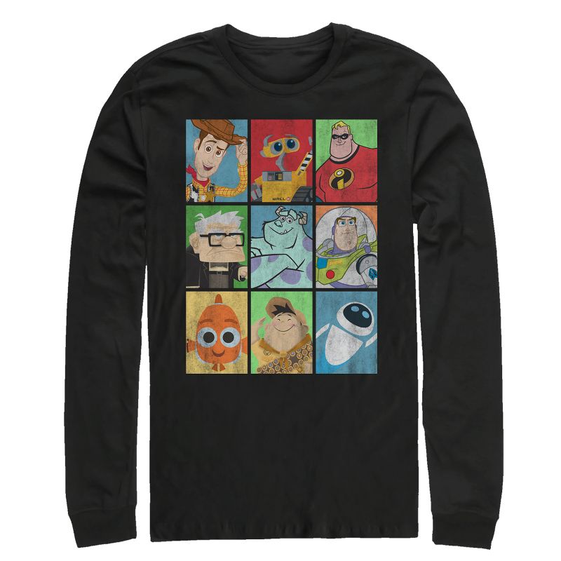 Men's Pixar Character Bingo Long Sleeve Shirt, 1 of 4