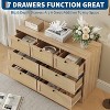GAOMON Rattan 7 Drawer Dresser for Bedroom, Farmhouse Modern Dressers & Chests of Drawers, Wooden Storage Organizer - 3 of 4