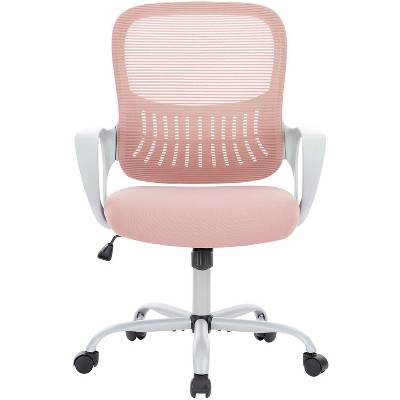 Tall Home Office Chair for Standing Desk with Adjustable Foot Ring, Ergonomic Mid Back Cushion Lumbar Support, Counter Height Chairs-The Pop Home