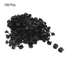 Unique Bargains 100 Pcs Black Nylon Wires Protectors for 7mm Width Flat Cables - 2 of 4