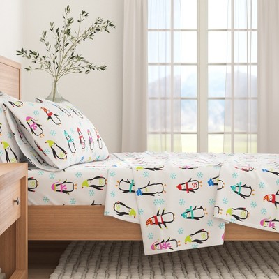 100% Cotton Lodge Printed Flannel Sheet Set - Great Bay Home