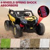 2-Seater 24v Kids Ride on UTV Car, 4WD 300w Motors Powerful Electric Vehicle w/Remote Control, 4 Shock Absorbers - 3 of 4