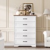 Garvee 5/6 Drawers Dresser for Bedroom,Chest of Drawers,Farmhouse Modern Wooden Dresser,Storage Organizer Dresser for Bedroom,Living Room,Kids Room - 3 of 4