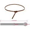 INSPIRE CHIC Women's Skinny Waistband No Buckle Fit to Dress Adjustable Belt - 3 of 4