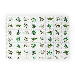 Evanjelina & Co Botanical Collection Pattern 1 30" x 20" Welcome Mat - Society6 - 1 of 3