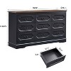 Farmhouse Dresser for Bedroom, Rustic Wood Chest of Drawers for Bedroom - 2 of 4