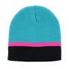 Polar Wear Girl's 3-6 Color Block Winter Beanie Scarf and Gloves Set - 2 of 4