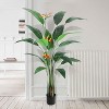 Artificial Bird of Paradise Tree 7FT(84in) Fake Palm Tree Modern Decor Faux Plants for Home Office Perfect Housewarming Gift - 2 of 4