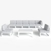 LayinSun 8-Piece Large Outdoor Modular L-Shaped Sectional Set with Coffee Table - 2 of 4