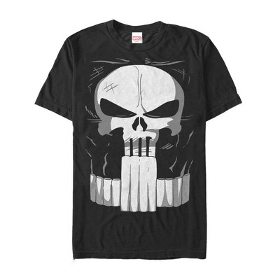 Men's Marvel Halloween Punisher Costume T-shirt - Black - 3x Large