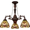 Chloe Lighting Anisoptera Purity3-Light Mini Antique Dark Bronze Finish Chandelier 24" - 2 of 4