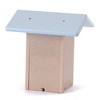 Birds Choice 11" Silver Toupe & Blue Ultimate Bluebird House Recycled Plastic Bird House: Weather-Resistant, No Assembly Required - image 2 of 4