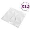 VidaXL 3D Wall Panels 12 pcs 19.7"x19.7" Diamond White 32.3 ftÂ² - 3 of 4