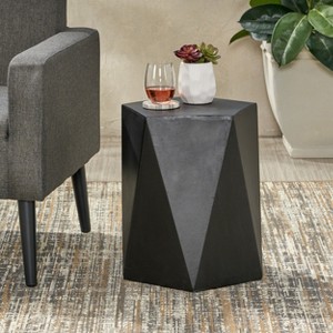 Mayeerty Fashionable Modern  End Table Side Table Black - 1 of 4