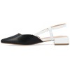 Journee Collection Womens Paislee Sling Back Block Heel Square Toe Flats - 2 of 4