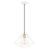 Livex Lighting Geometric Shade 1 - Light Pendant in  White - 4 of 4