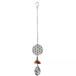 Woodstock Chimes Woodstock Rainbow Makers Collection, Crystal Fantasy, 4.5'' Flower of Life Crystal Suncatcher CFFL
