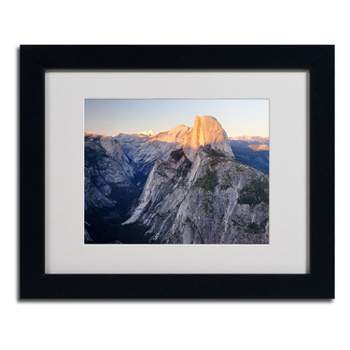 Trademark Fine Art -Pierre Leclerc 'Half Dome Yosemite' Matted Framed Art