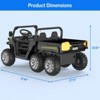 Garvee 24 Volt Ride on Toys, 6 Wheels 2 Seater Electric Ride on UTV Cars for Big Kids, Ride on Dump Truck, 4*4 Motors, USB, Remote Control - 2 of 4