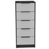 NicBex Modern Wooden 6-Drawer Chest, Tall Closet Storage with Wardrobe Closet Set of 2 for Bedroom, Living Room - 3 of 4
